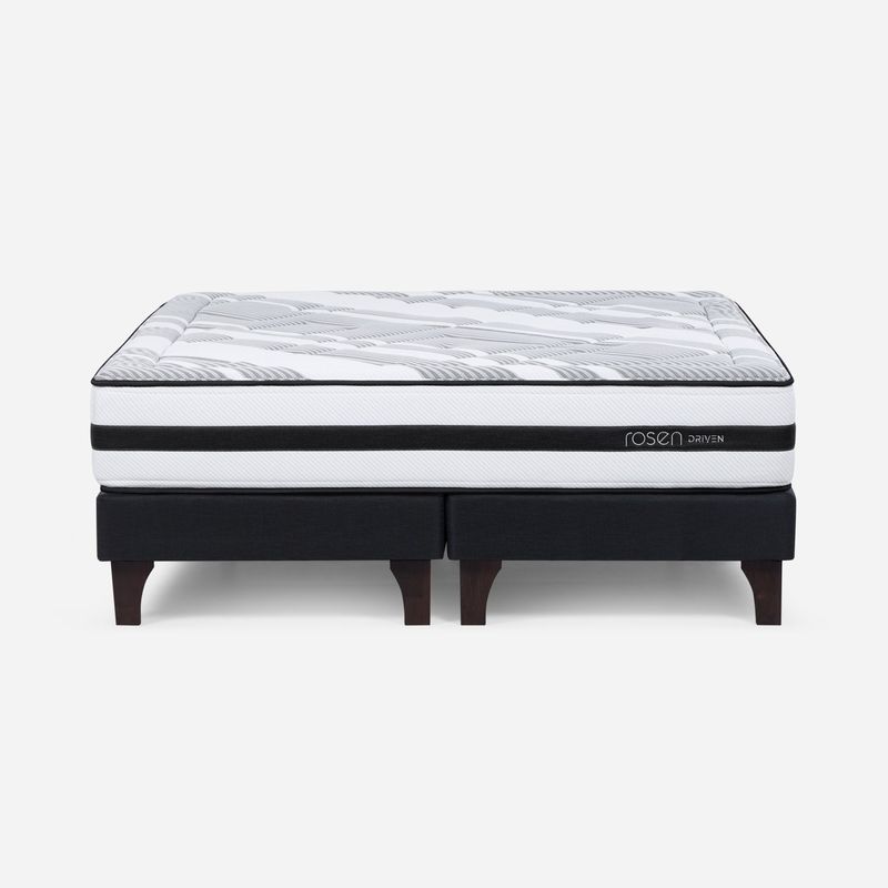ROSEN - Cama Europea Driven 2 Plazas X 2.00 Base Dividida Rosen