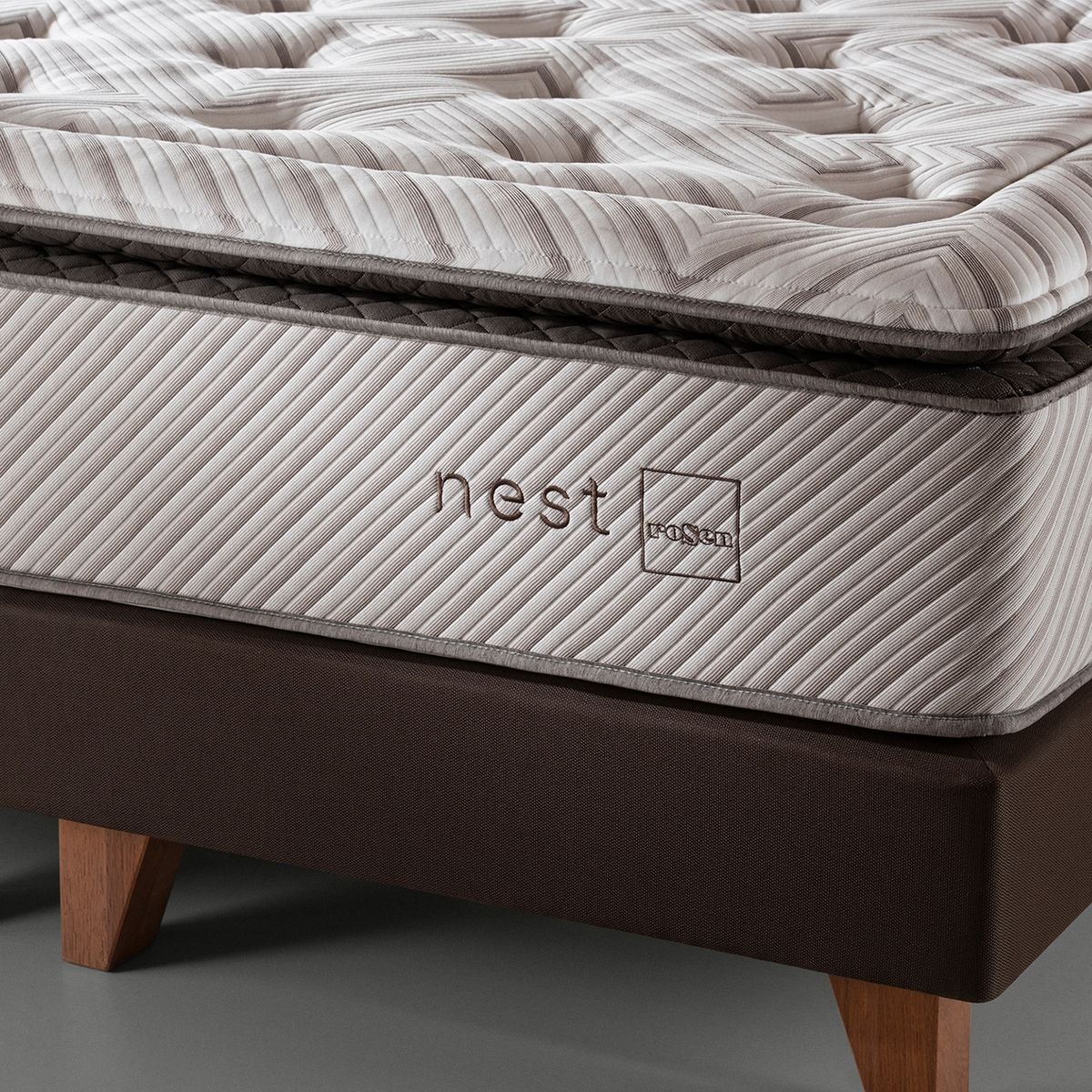 ROSEN - Cama Europea Nest Super King X 2.00Mt Base Dividida Rosen