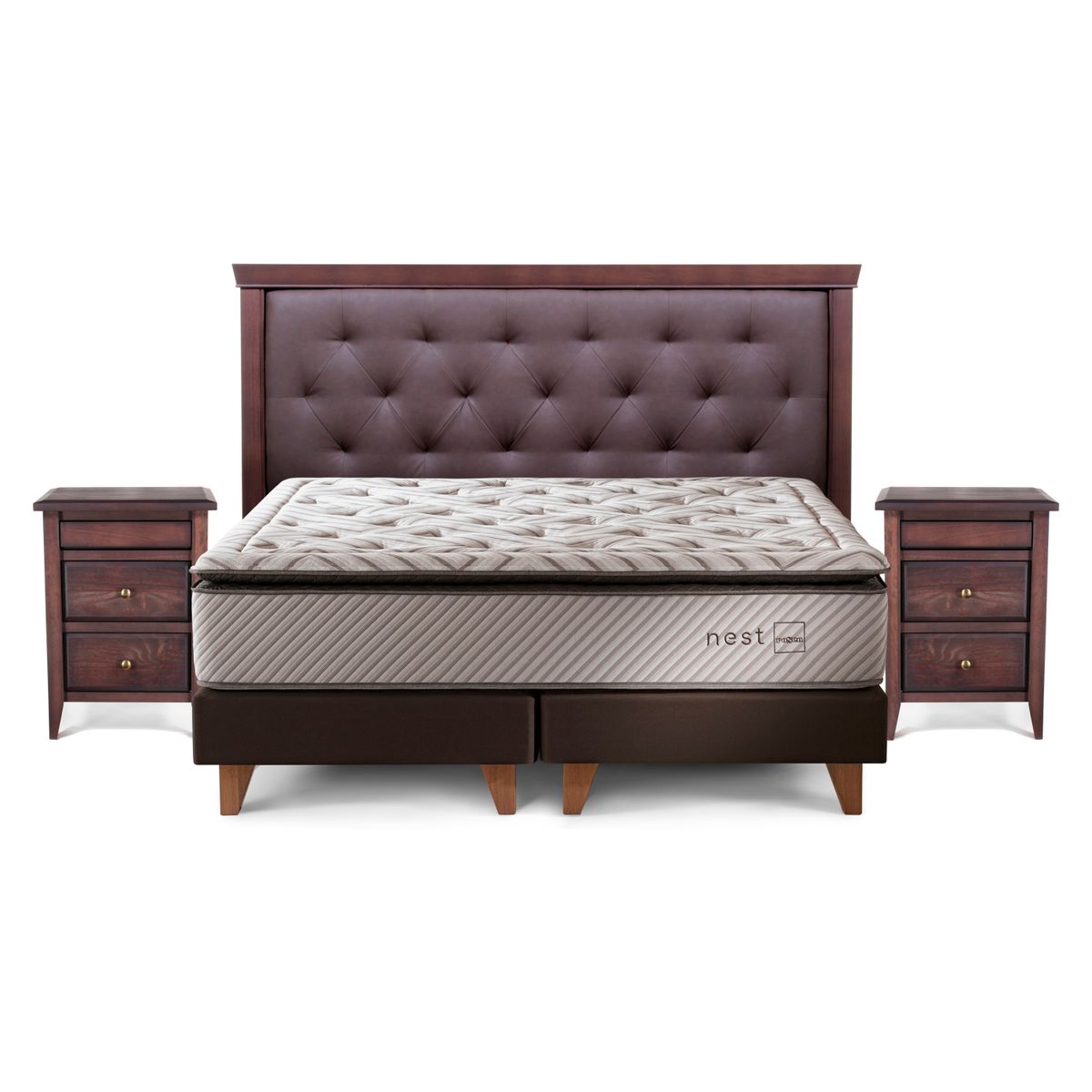 ROSEN - Cama Europea 2 Plazas Nest + Muebles Brera Rosen
