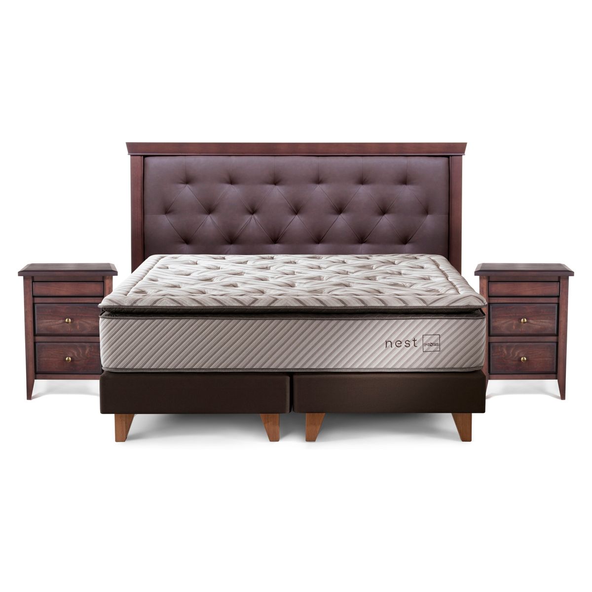 ROSEN - Cama Europea Nest King + Muebles Brera Rosen