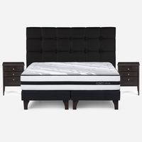 Cama Europea Driven King + Muebles Issey