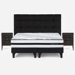 ROSEN - Cama Europea Driven King + Muebles Issey