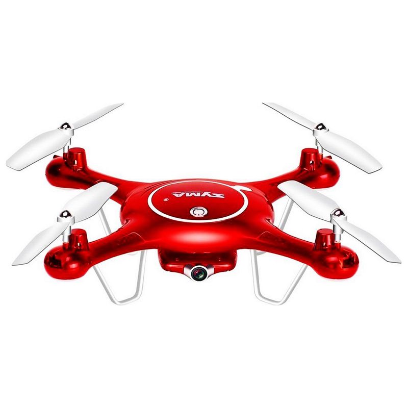 SYMA - DRONE  SYMA X5UW Rojo Cámara HD 720P y Wifi FPV