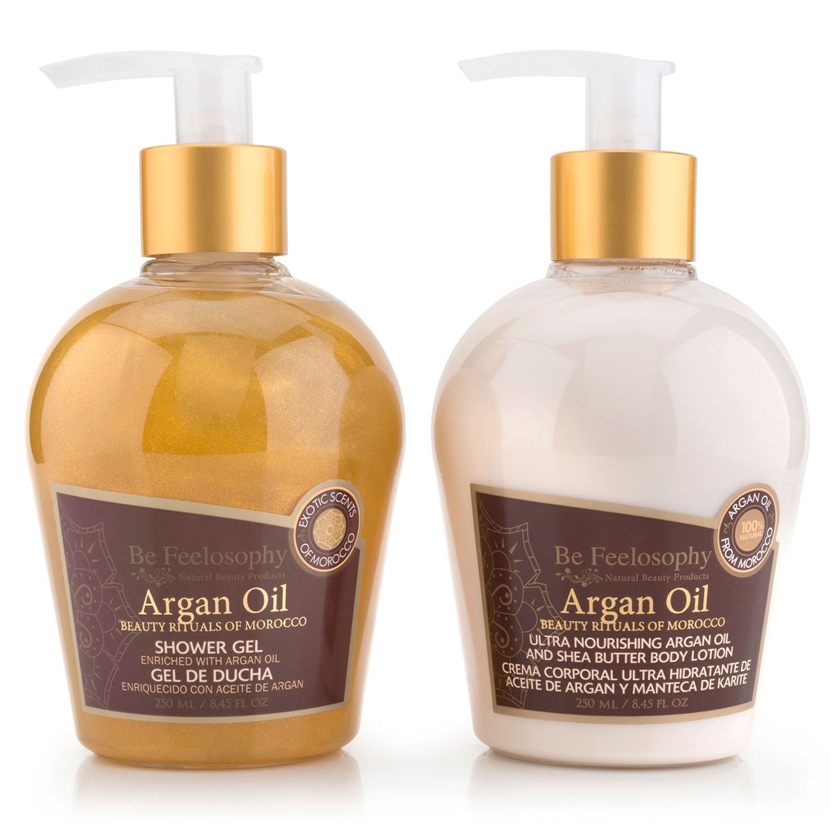 BE FEELOSOPHY - Prom. Body Lotion 250 ML + Shower Gel 250 ML Argan Be Feelosophy