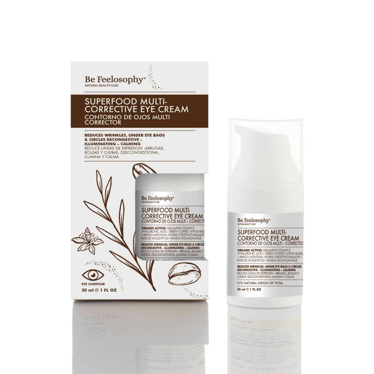 BE FEELOSOPHY - Contorno De Ojos Multi Corrector Superfood Hidrante 30 Ml Be Feelosophy
