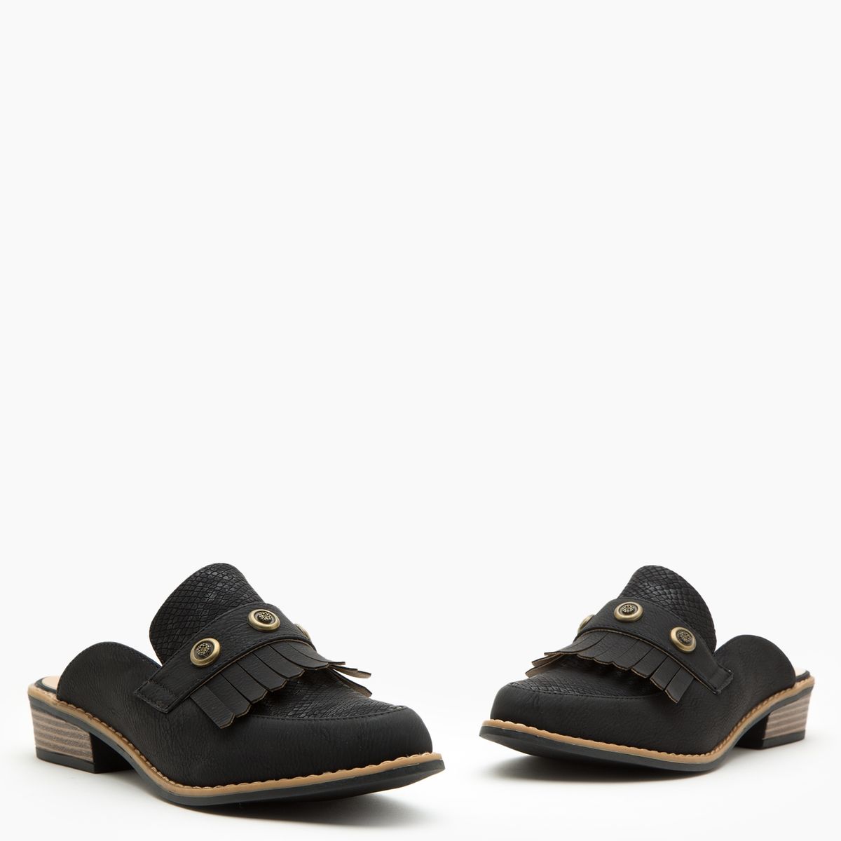DINASTELLA - Babucha Mujer Chasquilla Negro