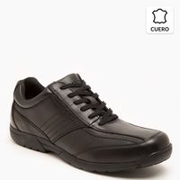 Calzado Escolar Niño Cuero Café