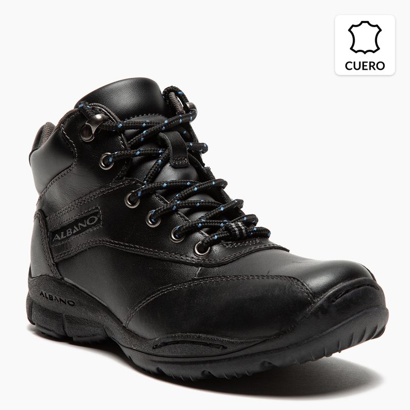 ALBANO - Botín Hombre Cuero Negro (34 a 38) Albano