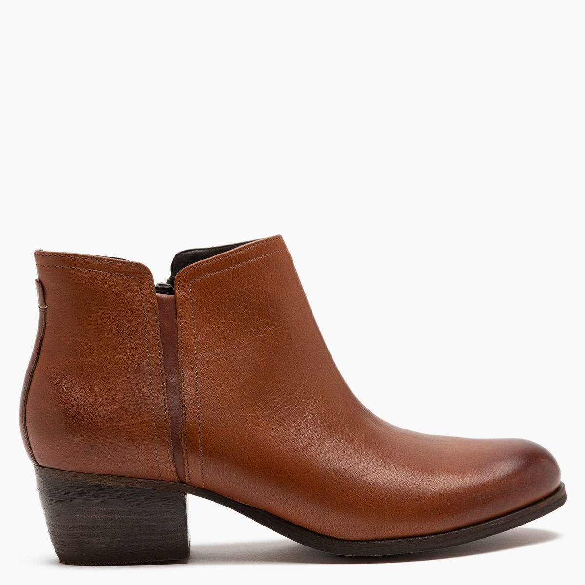 CLARKS - Botín de Cuero Mujer Café