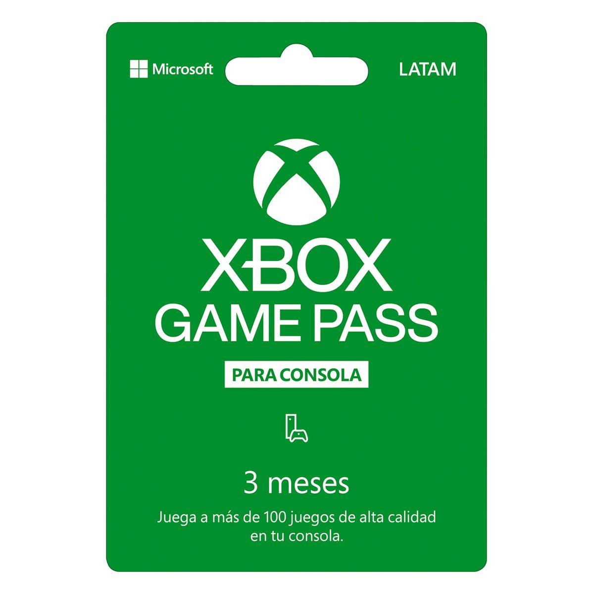 MICROSOFT - Xbox Game Pass 3 Meses: Código Digital Microsoft
