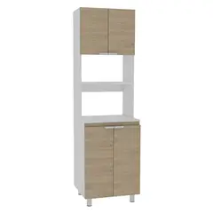 TUHOME - Mueble Microon Fendi-Rove/Blan