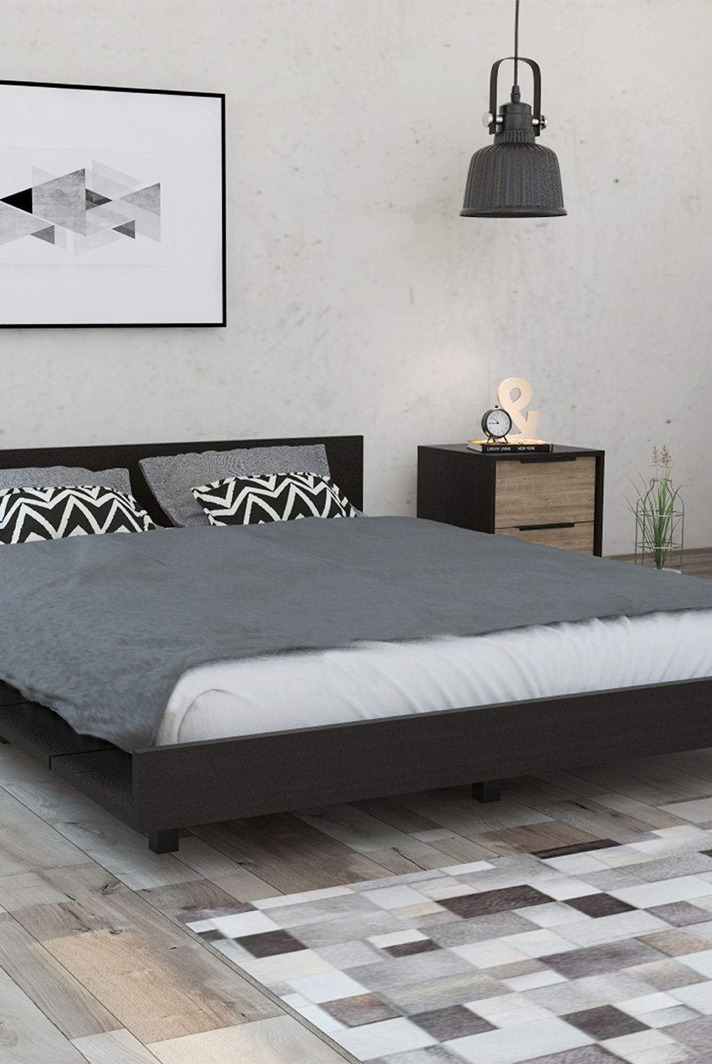 TUHOME - Cama Europea Kaia 2 Plazas Tuhome