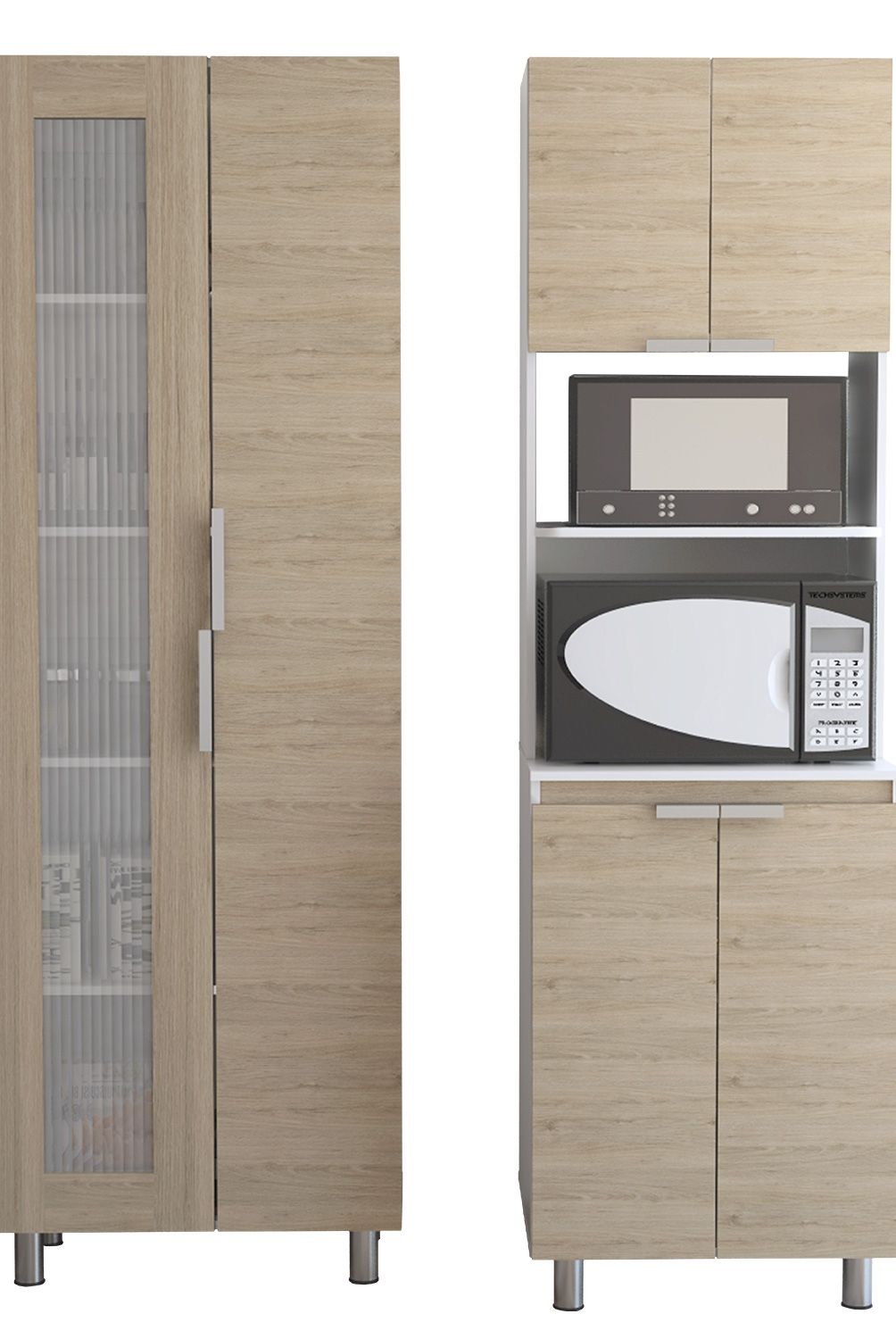 TUHOME - Combo Mueble de Cocina Fendi Rovere/Blanco Tuhome