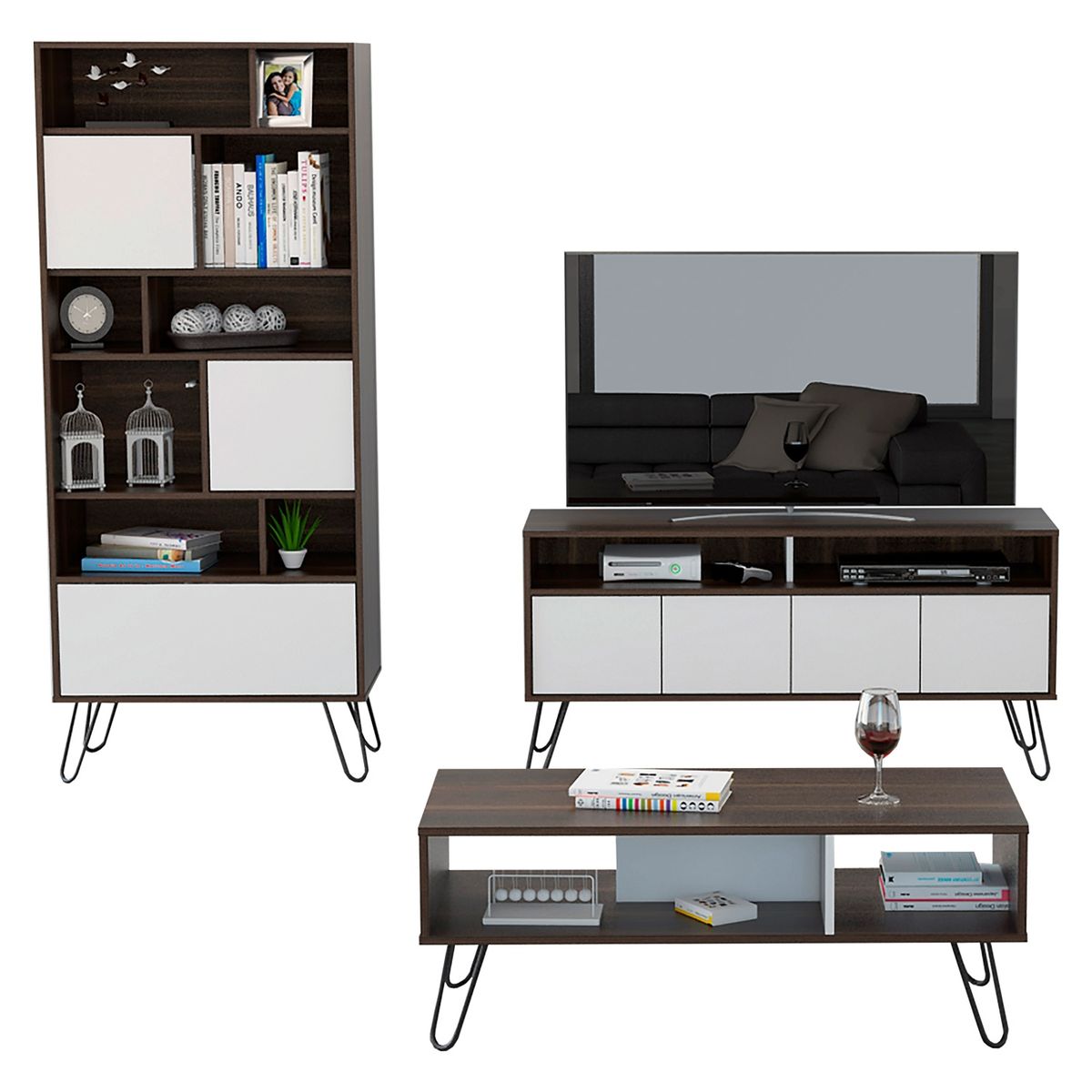 TUHOME - Mueble De Tv Vassel Miel Tuhome