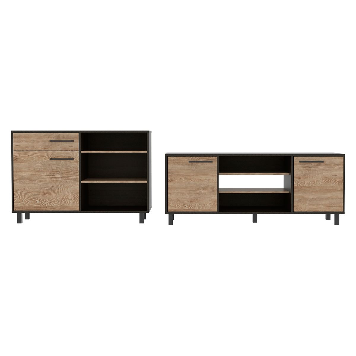 TUHOME - Mueble De Tv 65 Pulgadas Kaia Wengue Tuhome