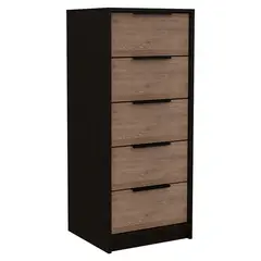 TUHOME - Cómoda Kaia 5 Cajones Wengue