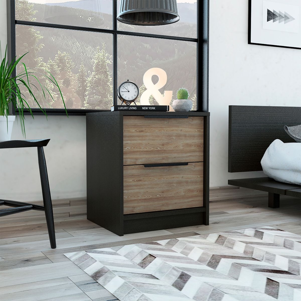 TUHOME - Velador Tuhome Kaia 2 Cajones