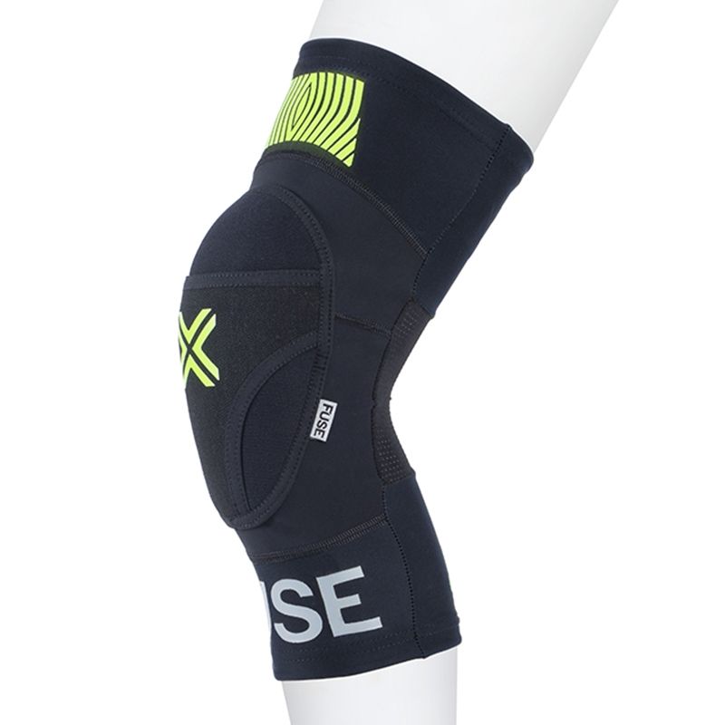 FUSE - Rodillera Fuse Omoga Sm Negro/Amarillo Neon