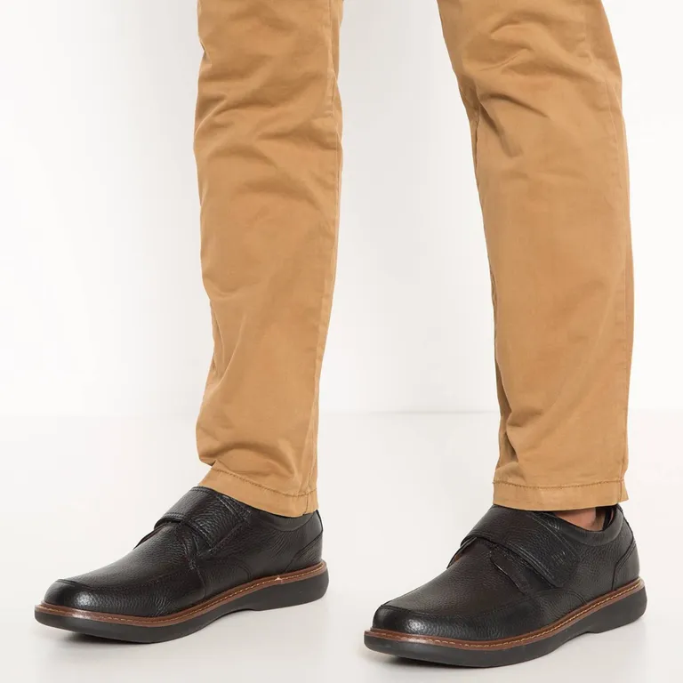 Zapato Casual Hombre Cuero Negro