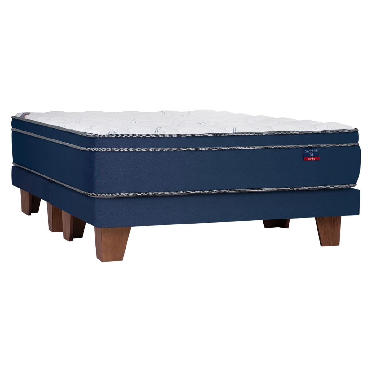 CELTA - Cama Europea 2 Plazas Adaptive Celta 150 x 200 Cm Base Dividida