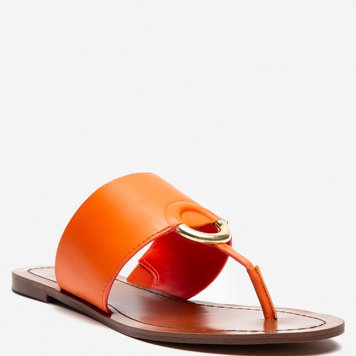 ALDO - Sandalia Mujer Cuero Naranjo