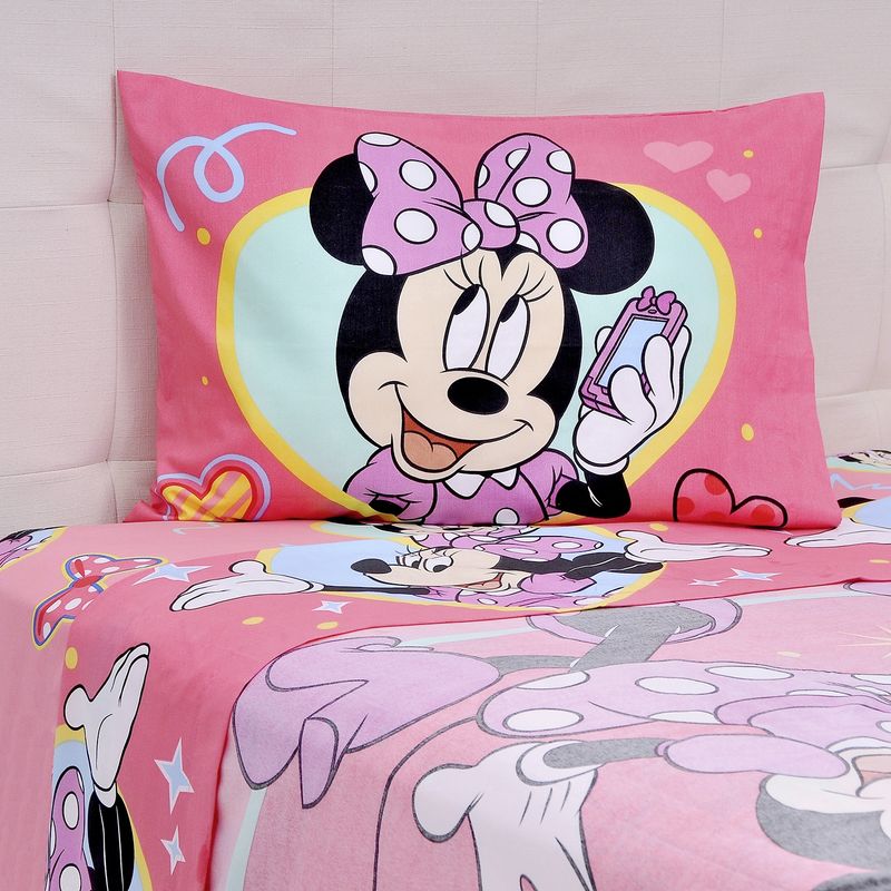 DISNEY - Juego De Sábanas Infantil 1,5 Plazas Minnie Sweet Disney