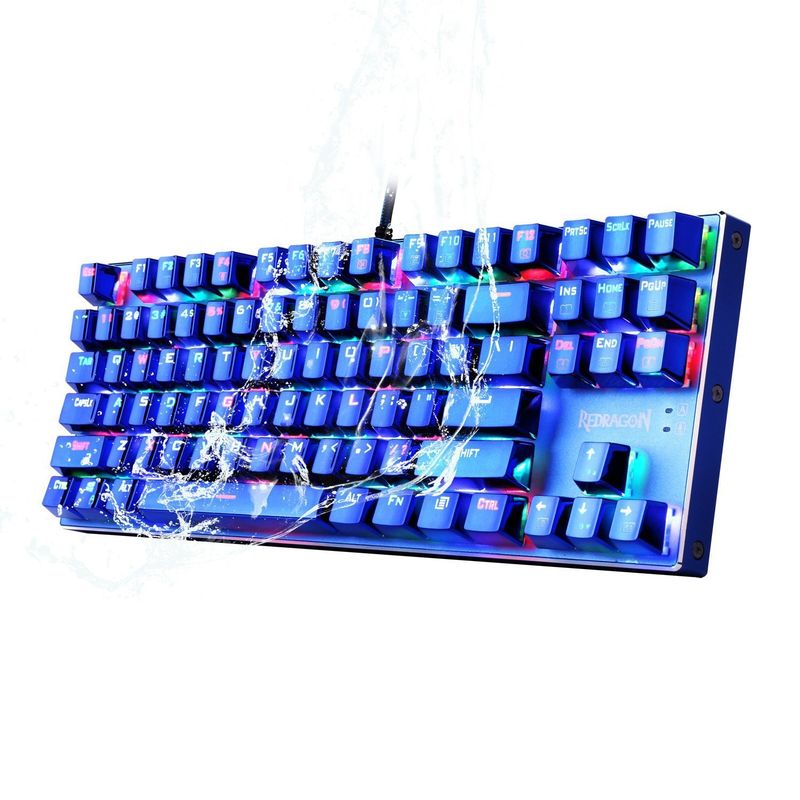REDRAGON - Teclado Mecánico Redragon K566Brgb Tvastar Azul