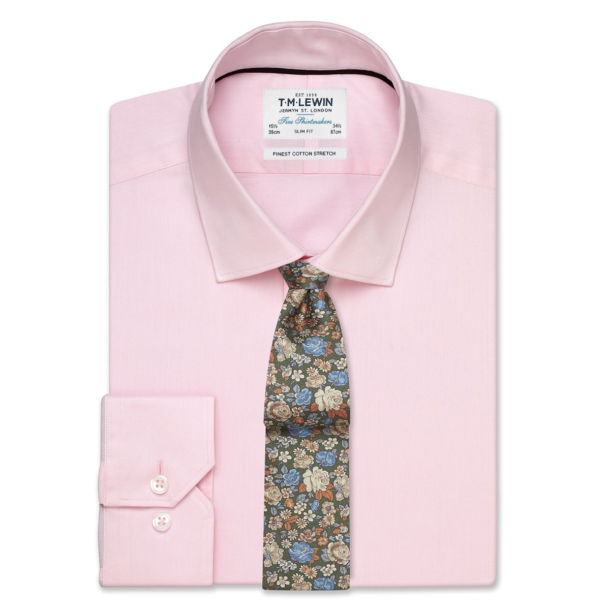 TM LEWIN - Tm Lewin Camisa de Algodón Non Iron Hombre