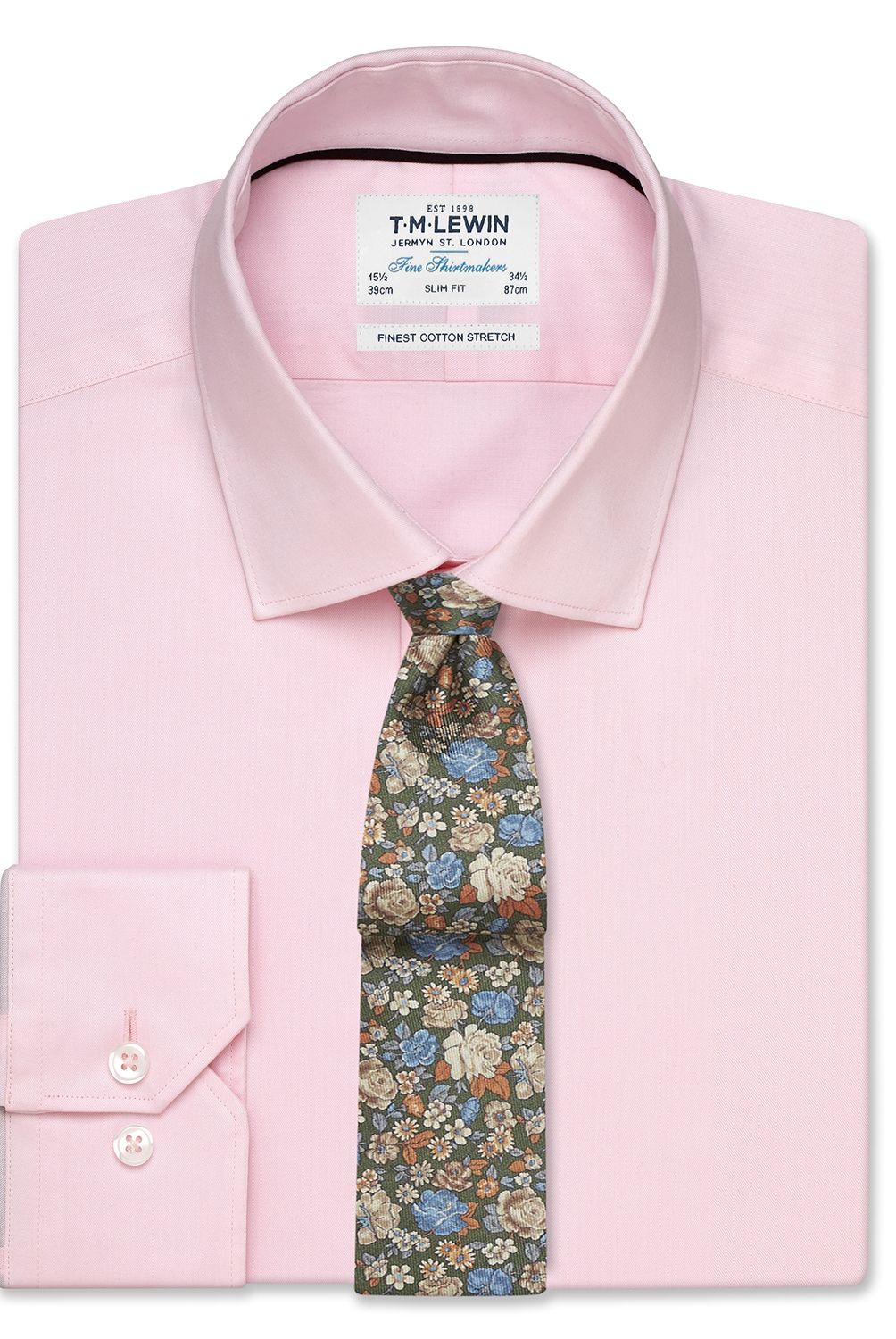 TM LEWIN - Tm Lewin Camisa de Algodón Non Iron Hombre