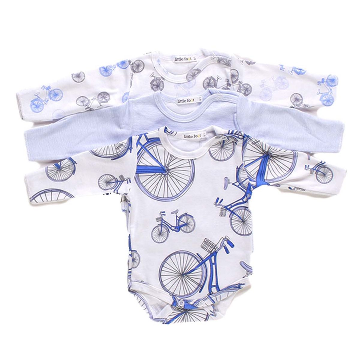 LITTLE FOOT - Little Foot Pack Body Manga Larga 3 Unidades Niño