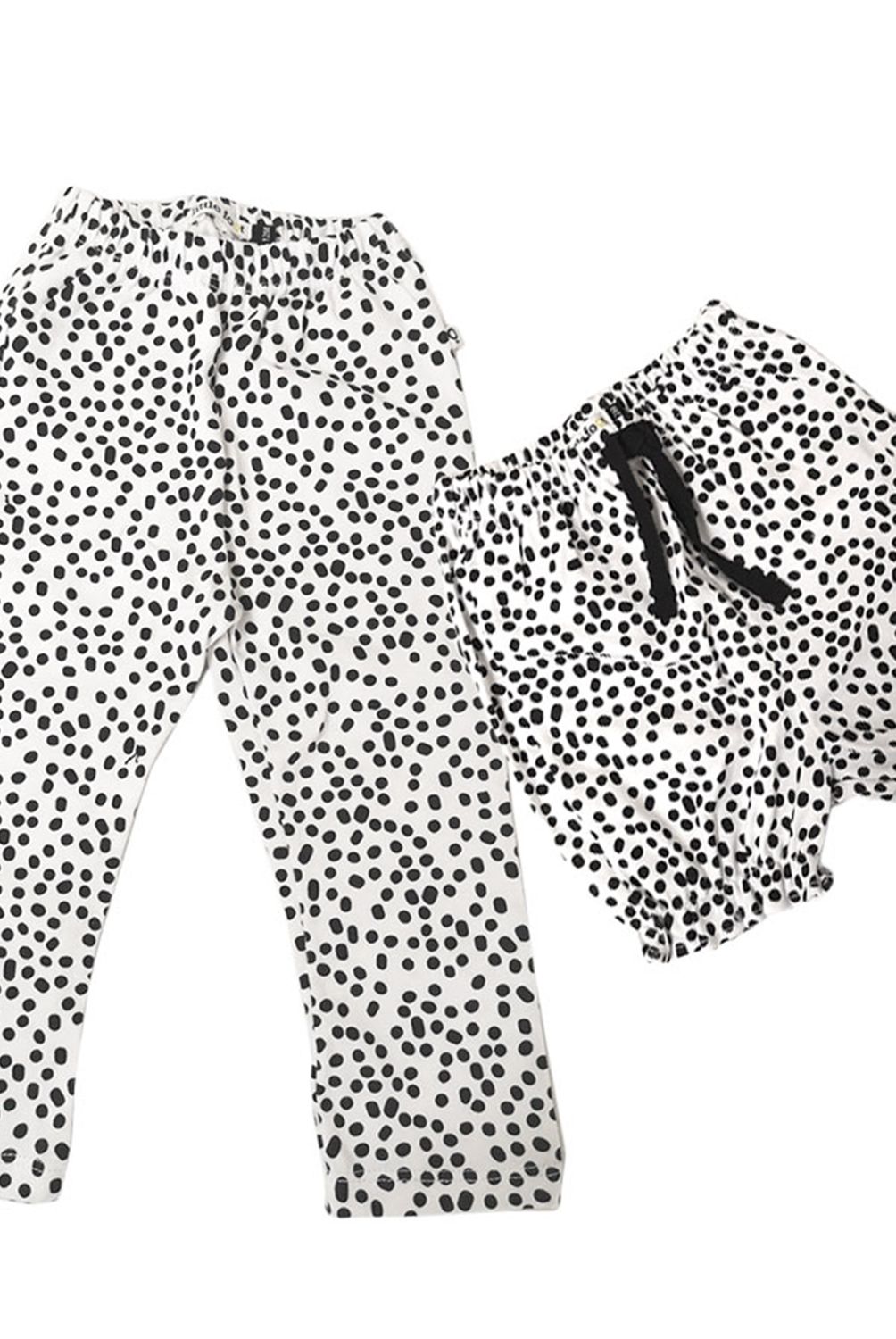 LITTLE FOOT - Set Calzas Negras Con Pintas Niña Little Foot