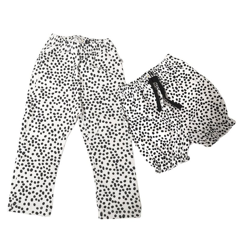 LITTLE FOOT - Set Calzas Negras Con Pintas Niña Little Foot
