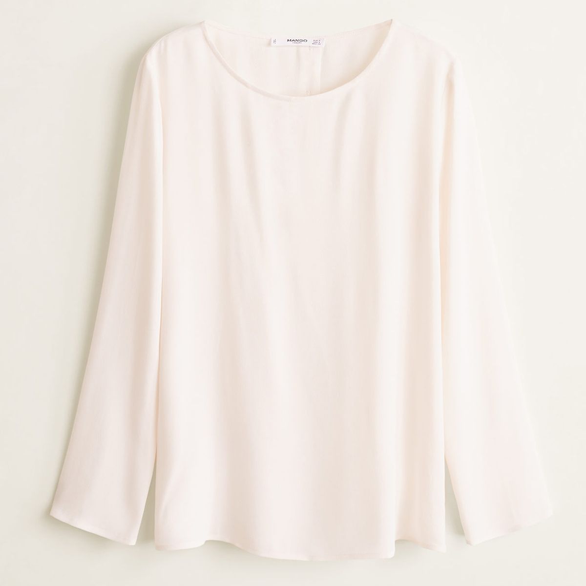 MANGO - Blusa botones espalda