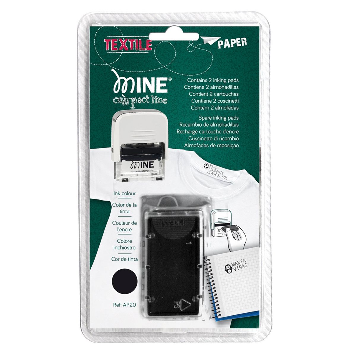 MINE - Stamp Recambio Tinta Compact Mine