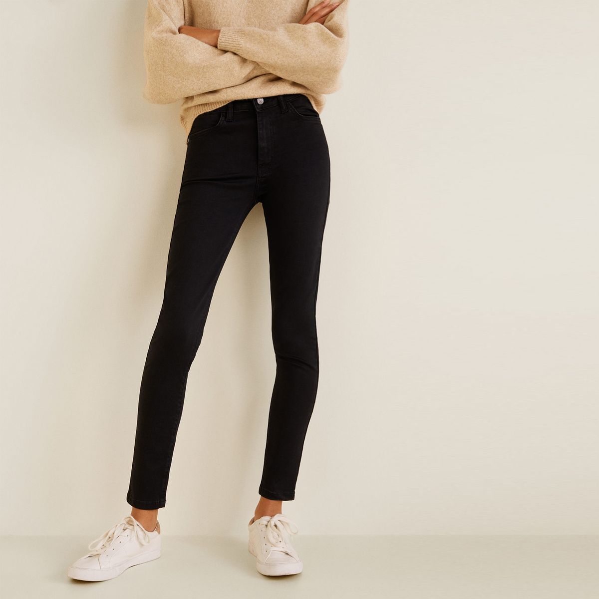 MANGO - Jeans Skinny Elektra Tiro Medio Mango