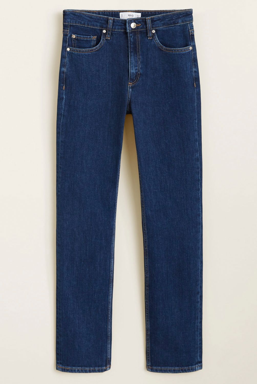 MANGO - Jeans Recto Anna Tiro Alto Mango