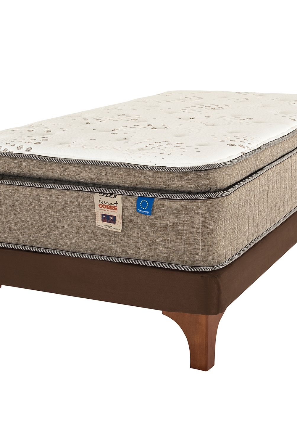 FLEX - Cama Europea Terra Cobre 1.5 Plazas X 2.00 Flex