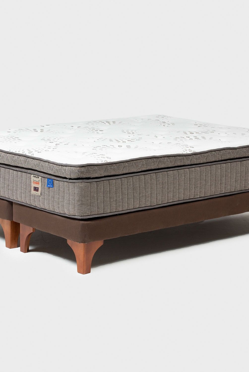 FLEX - Cama Europea Terra Cobre 2 Plazas X 2.00 Base Dividida Flex