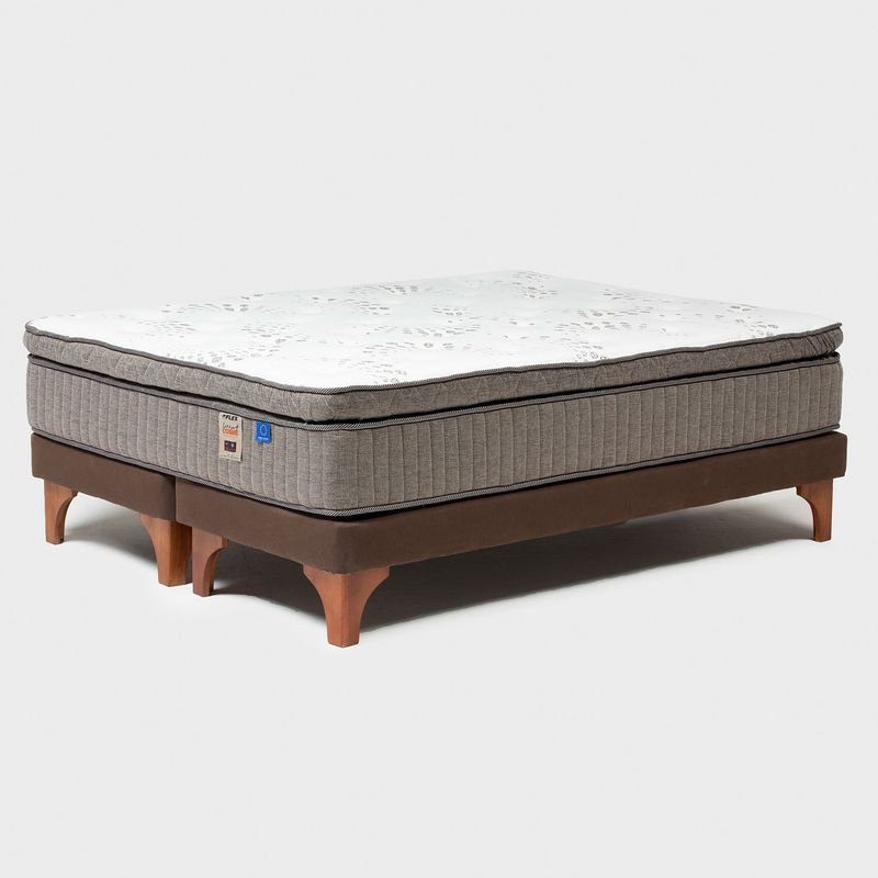 FLEX - Cama Europea 2 Plazas Terra Cobre Flex 150 x 200 Cm Base Dividida