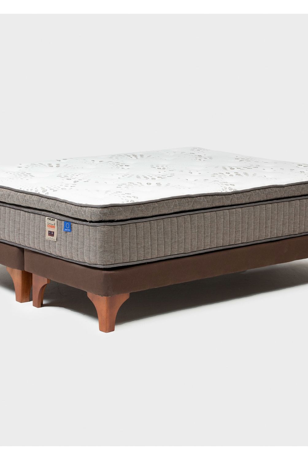 FLEX - Cama Europea Terra Cobre King X 2.00 Base Dividida Flex