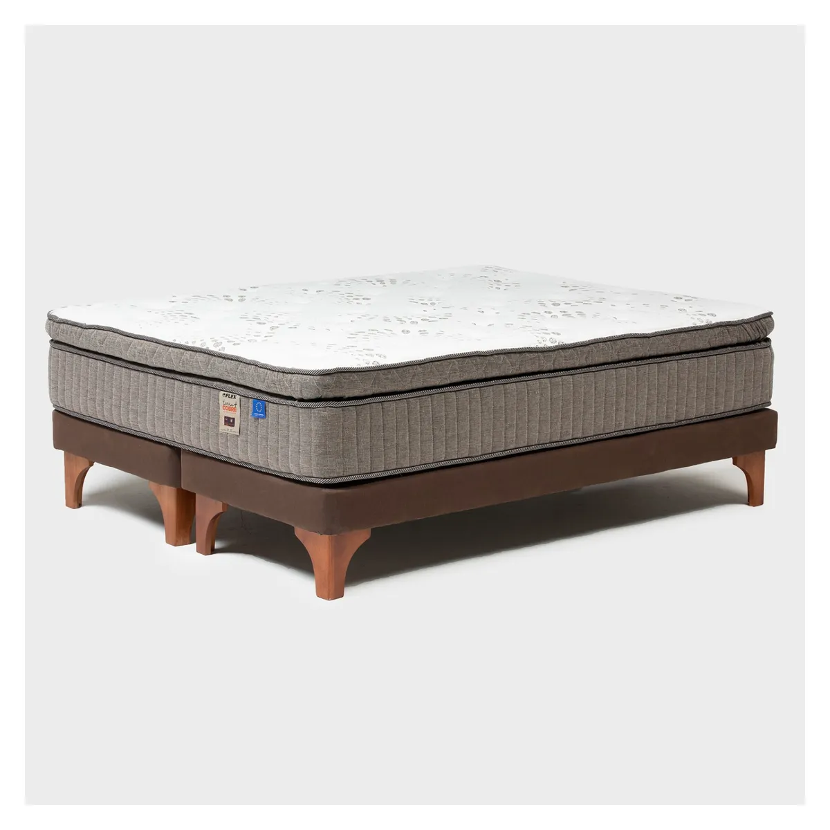 FLEX - Cama Europea Terra Cobre King X 2.00 Base Dividida Flex