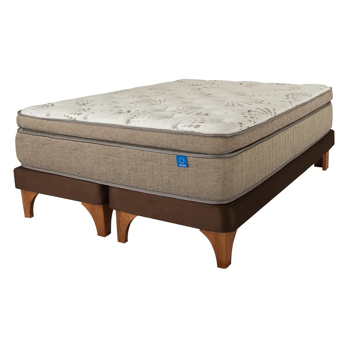 FLEX - Cama Europea Terra Cobre Super King X 2.00 Base Dividida Flex
