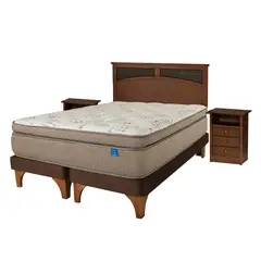 FLEX - Cama Europea Terra Cobre 2 Plazas + Muebles Castell