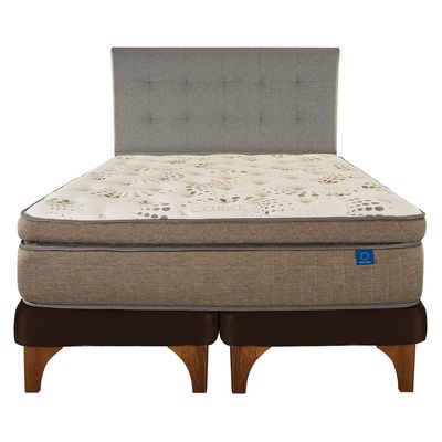 Imagen 2 del producto Cama Europea Terra Cobre King + Respaldo Design