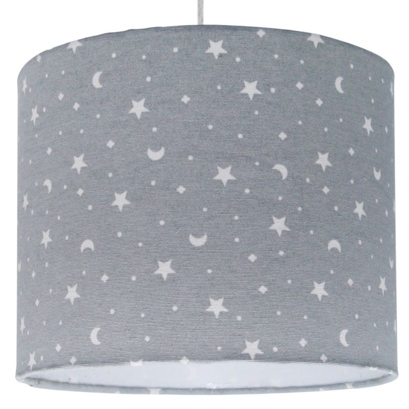 LIGHTME - Lámpara De Colgar Gris Estrella Luna 25X20 Cm Lightme