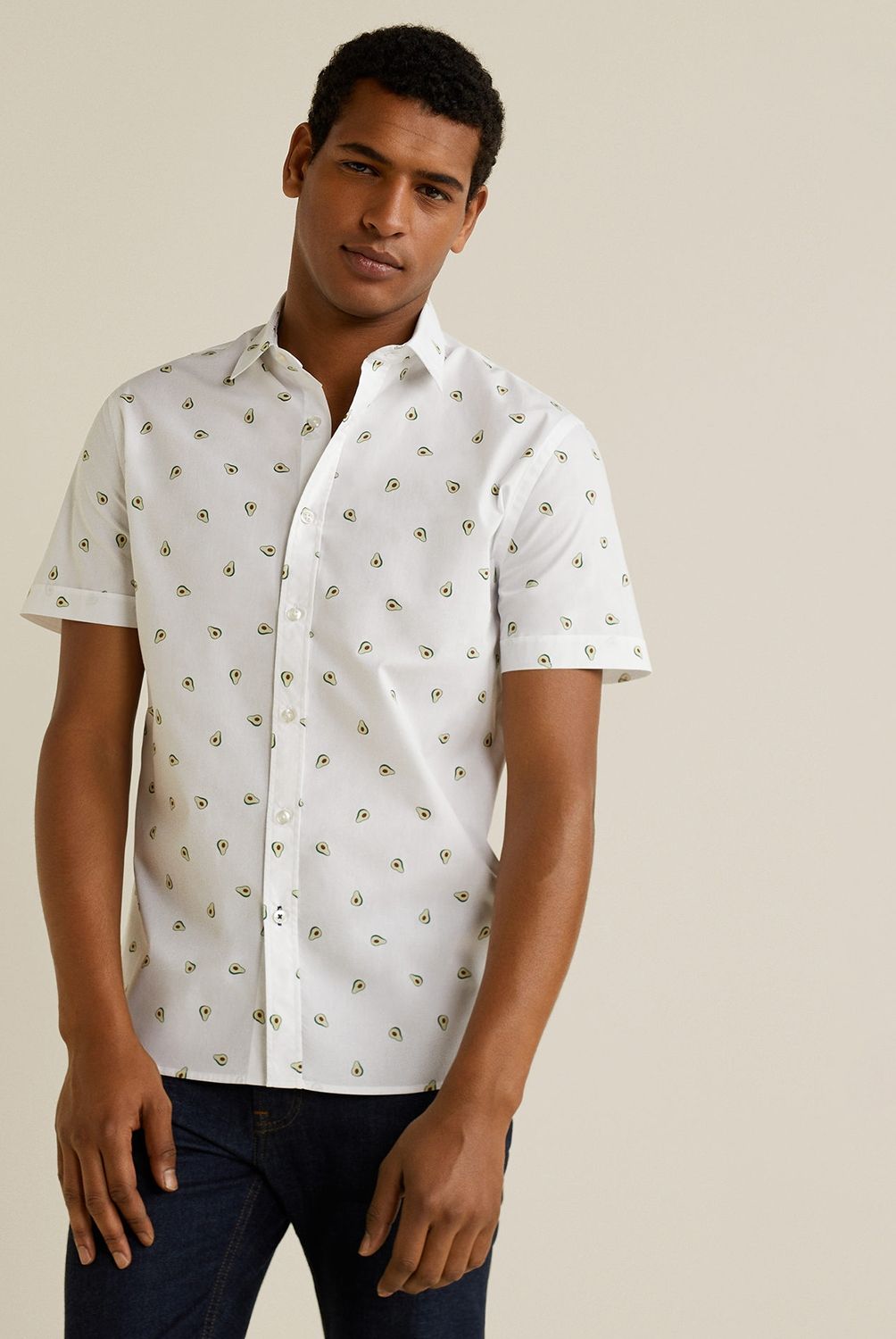 MANGO MAN - Camisa Aguacate