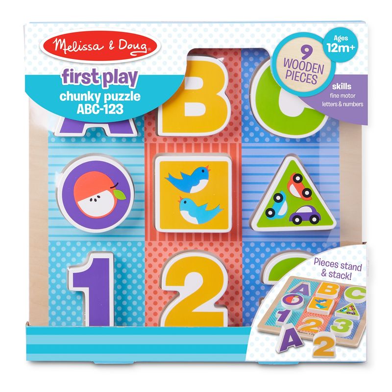 MELISSA & DOUG - Puzzle Encaje Letras Y Números Melissa & Doug