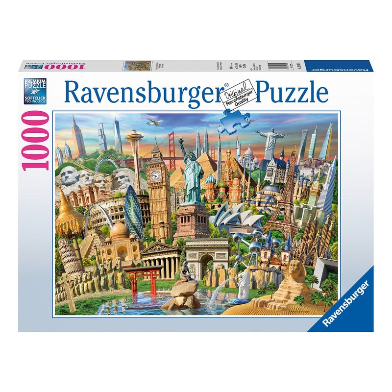 RAVENSBURGER - Puzzle Monumentos Del Mundo - 1000 Piezas Ravensburger