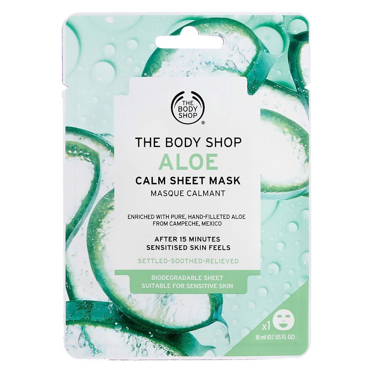 THE BODY SHOP - Mascarilla Calmante Aloe 18ML The Body Shop