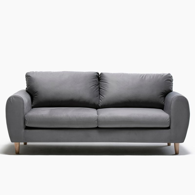 JDO & DESIGN - Sofá Stay 3 Cuerpos Velvet Grab Mica